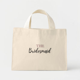 Elegante Minimal Art Mini Schoudertas voor Bruidsm Tote Bag