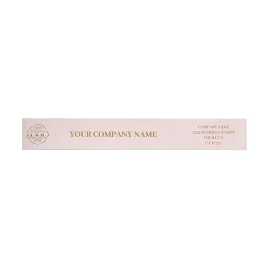 Elegante Minimal Blush Pink Business Logo Branded (Individueel)