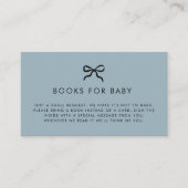 Elegante Minimal Bow Baby shower Enclosure Kaart (Voorkant)