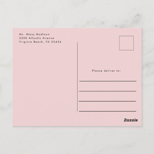 Elegante Minimal Bow Baby shower Uitnodiging (Achterkant)