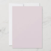 Elegante Minimal Dusky Roze Pioenbloem bruiloft Kaart (Achterkant)