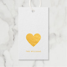 Elegante Minimal Gold Heart Love Chic Gepersonalis