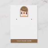 Elegante Minimal Holder voor designer sieraden Scr Visitekaartje (Voorkant)