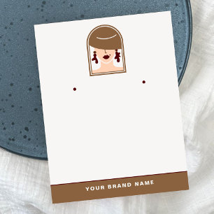 Elegante Minimal Holder voor designer sieraden Scr Visitekaartje