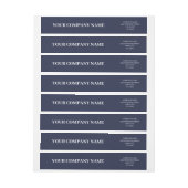 Elegante Minimal Navy Blue Custom Trendy Business (Vel)