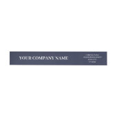 Elegante Minimal Navy Blue Custom Trendy Business (Individueel)