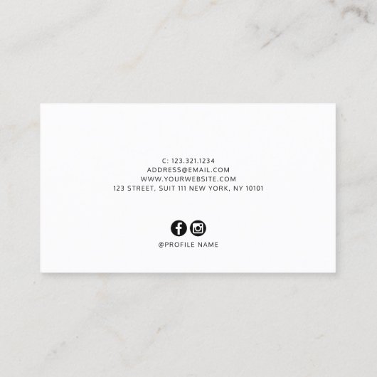 Elegante minimal pastel paarse schaar haarstylist visitekaartje (Achterkant)