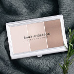 ELEGANTE MINIMAL ROOS GOLD BLUSH ROZE KOPEREN STRI VISITEKAARTHOUDER<br><div class="desc">Neem contact met mij op via yellowfebstudio@gmail.com voor meer aanpassingen of andere overeenkomende objecten.</div>