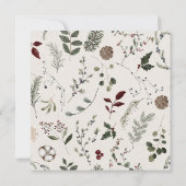 Elegante minimal Waterverf bessen krans groen Kaart (Achterkant)