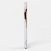 Elegante minimale aangepaste babyfoto & roze hart Case-Mate iPhone case (Achterkant/rechts)