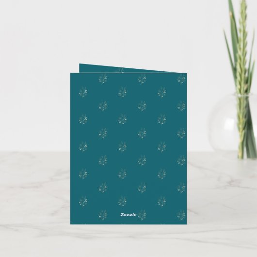 Elegante Minimale Bloemmotief (Achterkant)