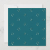 Elegante Minimale Bloemmotief Save The Date (Achterkant)