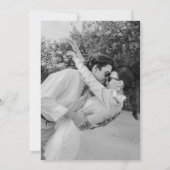 Elegante minimale boog bruiloft save the date (Achterkant)