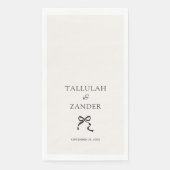 Elegante minimale boog bruiloft servet (Voorkant)