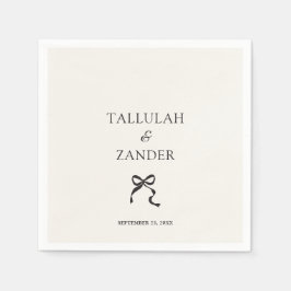 Elegante minimale boog bruiloft servet