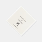 Elegante minimale boog bruiloft servet (Hoek)