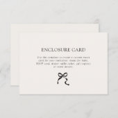 Elegante minimale boog informatiekaartje (Voorkant / Achterkant)