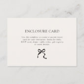 Elegante minimale boog informatiekaartje (Voorkant)