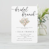 Elegante minimale bruiloft brunch uitnodiging (Staand voorkant)