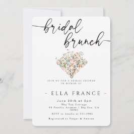 Elegante minimale bruiloft brunch uitnodiging