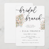 Elegante minimale bruiloft brunch uitnodiging (Voorkant / Achterkant)