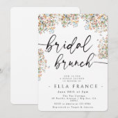 Elegante minimale bruiloft brunch uitnodiging (Voorkant / Achterkant)