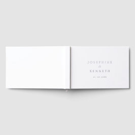 Elegante minimale bruiloft gastenboek