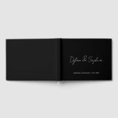 Elegante minimale bruiloft verlovingsfeest onderte gastenboek (Volledig)