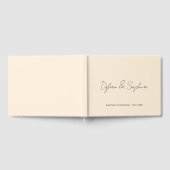 Elegante minimale bruiloft verlovingsfeest onderte gastenboek (Volledig)