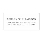 Elegante Minimale Chic Retouradres Stempel (Afrduk)