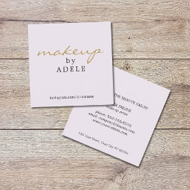Elegante minimale chique make-up artiest schoonhei vierkante visitekaartje
