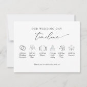 Elegante minimale, eenvoudige bruiloft tijdlijn, p (Voorkant)