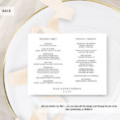 Elegante minimale, eenvoudige bruiloft tijdlijn, p