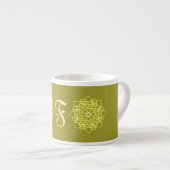 Elegante minimale eenvoudige geometrische gradiënt espresso kop (Voorkant rechts)