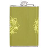 Elegante minimale eenvoudige geometrische gradiënt heupfles (Achterkant)