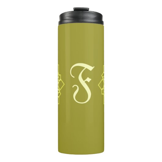 Elegante minimale eenvoudige geometrische gradiënt thermosbeker (Voorkant)