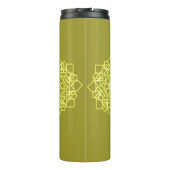 Elegante minimale eenvoudige geometrische gradiënt thermosbeker (Achterkant)