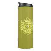 Elegante minimale eenvoudige geometrische gradiënt thermosbeker (Geroteerd rechts)