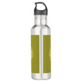 Elegante minimale eenvoudige geometrische gradiënt waterfles  (Achterkant)