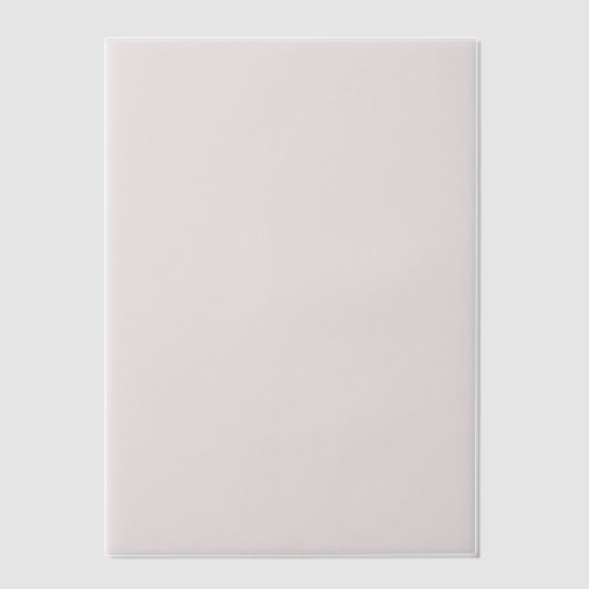 Elegante minimale effen kleur Mauve Vellum Uitnodigingen (Voorkant)