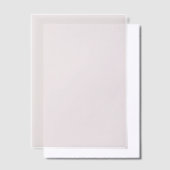 Elegante minimale effen kleur Mauve Vellum Uitnodigingen (Offset)