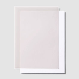 Elegante minimale effen kleur Mauve Vellum Uitnodigingen
