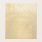 Elegante minimale faux goud Qr code schoonheidssal Visitekaartje (Binnenkant ongevouwen)