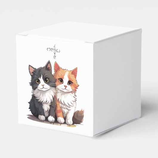 Elegante minimale favor-doos bedankdoosjes (Voorkant Zijde)