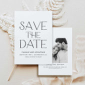 Elegante minimale foto Bewaar de datum Save The Date