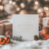 Elegante minimale foto Pas getrouwd bruiloft Feestdagenkaart