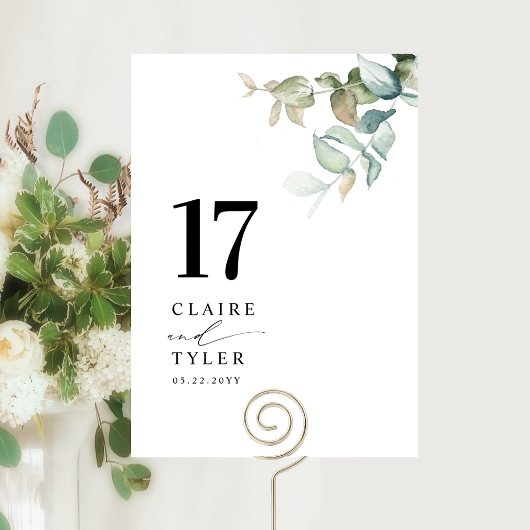 Elegante, Minimale Groene Huwelijk Kaart