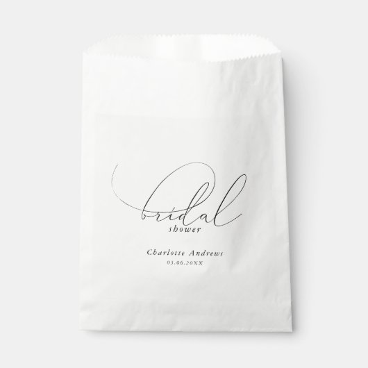 Elegante, minimale, handgeschreven Bruidsmeisjesfe Bedankzakje (Voorkant)