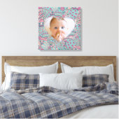 Elegante minimale hartfoto canvas afdruk (Insitu (Slaapkamer))