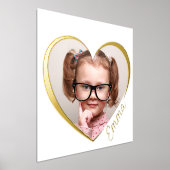Elegante minimale hartfoto met naam goud folie afdrukken (Laagn)